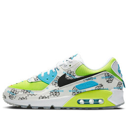 Кроссовки air max 90 Nike, белый da1342-107 | white/blue/yellow