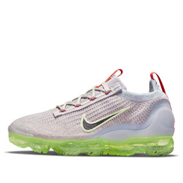 Кроссовки air vapormax 2021 flyknit Nike, серый dc4112-003 | gray/orange/green