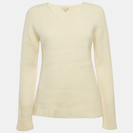 Balenciaga: Белый свитер 