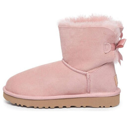 Кроссовки мини baley bow ii snow boots розовые Ugg, розовый 1016501-pcry | pink