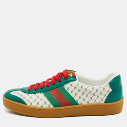 Gucci: Зелёные кроссовки  GG