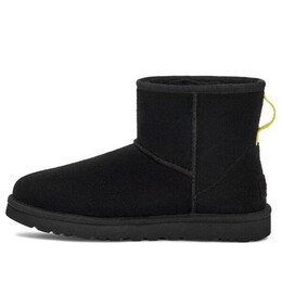 Кроссовки классические мини с логотипом сбоку Ugg, черный 1144057-blk | black/neon green