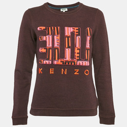 Kenzo: Бордовый свитшот 