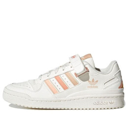 Кроссовки оригиналы форум низкий Adidas, белый gv8345 | white/light brown/dark brown/pink
