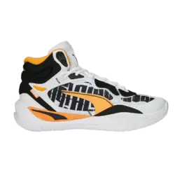 Кроссовки Playmaker Pro Mid Puma, белый 378328 01 | white/clementine