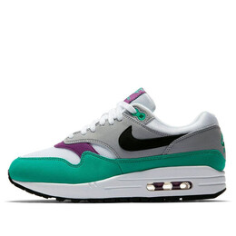 Кроссовки air max 1 Nike, белый 319986-115 | white/black/wolf grey/clear emerald