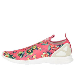 Кроссовки оригинал zx flux гладкие slip on Adidas, розовый s78960 | pink/white