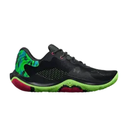 Кроссовки Spawn 4 Printed Under Armour, черный 3025345 002 | black/quirky lime