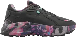 Кроссовки Puma Wmns Orkid Floral - Black Elektro Aqua, черный 384845 01 | black