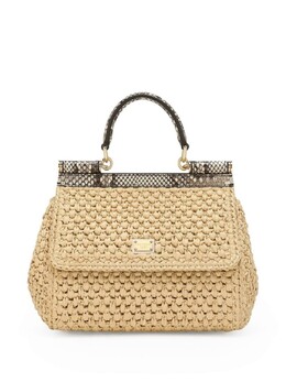 Dolce & Gabbana сумка на плечо Sicily среднего размера, нейтральный цвет bb6003a2y84 | нейтральный цвет