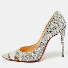 Christian Louboutin: Серебристые туфли 