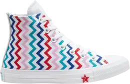 Кроссовки Converse Wmns Chuck Taylor All Star High Zigzag, белый 567046c | white