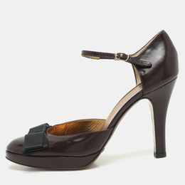 Dolce & Gabbana: Бордовые туфли 