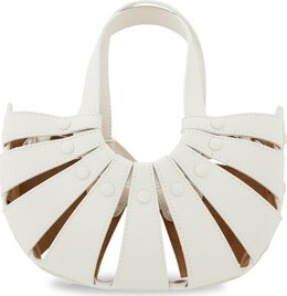 Сумка Bottega Veneta The Shell Bag White/Frost/Gold, белый 651819 vmauh 9018 | white