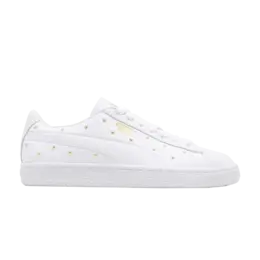 Кроссовки Wmns Basket Studs Puma, белый 369298 01 | white/team gold