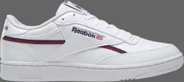 Кроссовки club c 85 vegan 'white classic burgundy' Reebok, белый gy7152 | white