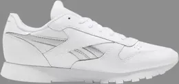 Кроссовки wmns classic leather 'white silver metallic' Reebok, белый 000130 | white