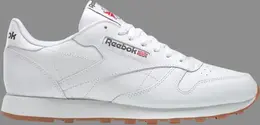 Кроссовки classic leather 'intense white gum' Reebok, белый 49799 | white