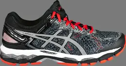 Лимитированные кроссовки gel kayano 22 lite show 'carbon cherry tomato' Asics, серый 000464 | grey