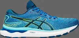 Кроссовки gel nimbus 24 2e wide 'lake drive hazard green' Asics, синий 1011b361 400 | blue