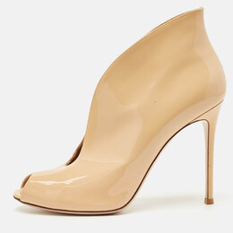 Gianvito Rossi: Бежевые ботинки  Vamp