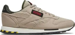 Кроссовки ghostbusters x classic leather 'khaki flight suit' Reebok, загар h68136 | tan