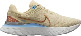 Кроссовки Nike Wmns React Infinity Run Flyknit 3 'Sesame Metallic Copper', коричневый dx1937 200 | brown