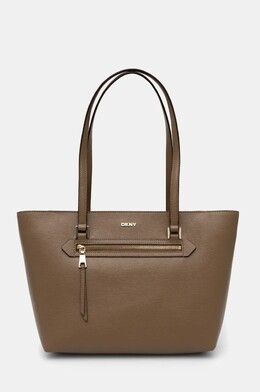 Кожаная сумка DKNY, коричневый 9byh-tod0j8_84x | marrone