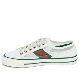 Кроссовки (WMNS) Gucci Tennis 1977 Low Top Sneaker 'White Green', белый 663578-2ux10-9070 | white/green