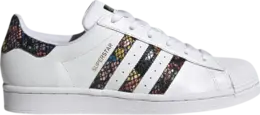 Кроссовки Adidas Wmns Superstar 'Floral Twist Stripes', черный fw3692 | black