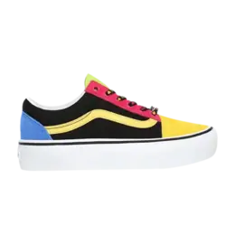 Кроссовки Old Skool Platform Vans, мультиколор vn0a3b3u21x | multi/true white