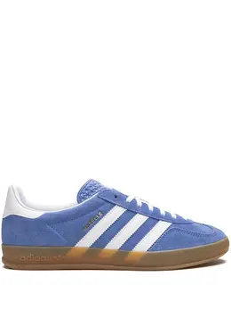 adidas: Голубые кроссовки  Gazelle Indoor