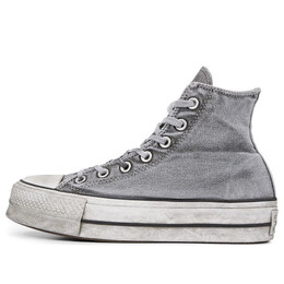 Кроссовки chuck taylor all star lift smoked canvas high top Converse, серый 563113c | grey