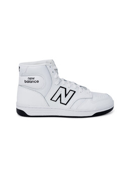 Кроссовки женские New Balance кожаные высокие, белый 88565 | black