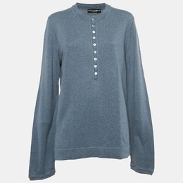 Dolce & Gabbana: Голубой свитшот 