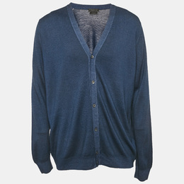 Prada: Синий кардиган 