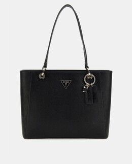 Черная сумка-тоут Noelle с металлическим логотипом Guess, черный 7622078199528 | negro