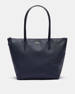 Маленькая темно-синяя сумка-тоут на молнии Lacoste Lacoste, темно-синий 3614036325999 | azul marino