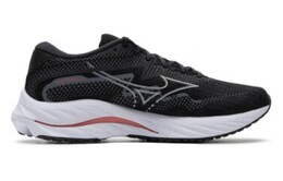 Кроссовки Mizuno Wave Rider 27 Super Wide 'Black Nickel Cayenne', черный/белый j1gc230352 | black/white