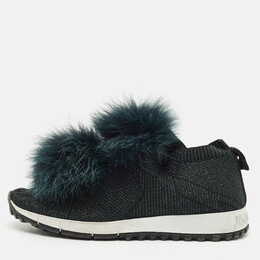 Jimmy Choo: Зелёные мокасины 