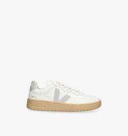 Женские низкие кожаные кроссовки v90 Veja, мультиколор r04420041 | grey/light