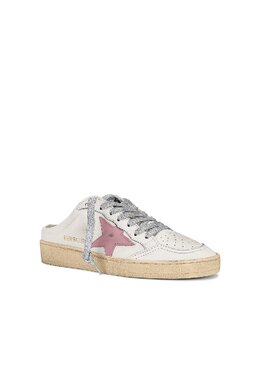 Кроссовки ballstar sabot Golden Goose, белый ggor-wz577 | white & antique pink