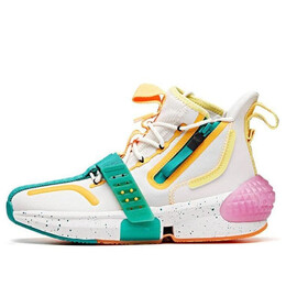 Кроссовки x dragon ball super basketball shoes Anta, белый 122011619-2 | white/green/yellow/pink