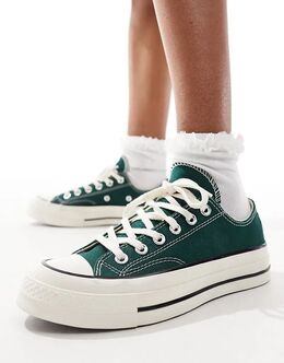 Кроссовки Chuck 70 Ox темно-зеленого цвета Converse 136458789 | dark green