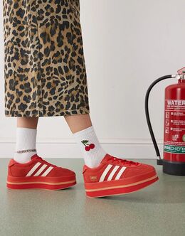 Кроссовки Gazelle Stack красного и белого цвета Adidas 138341191 | red