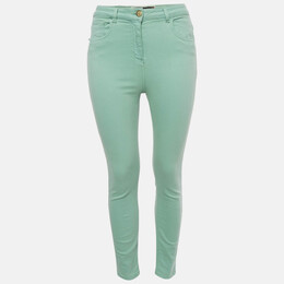 Elisabetta Franchi: Зелёные джинсы 