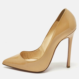 Christian Louboutin: Бежевые туфли  Pigalle