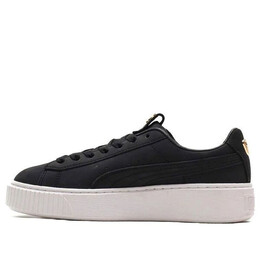 Кроссовки platform premium logo 'black white' Puma, черный 369921-01 | black/white