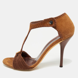 Gucci: Тёмные сандалии 