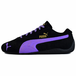 Кроссовки Puma Speedcat Lifestyle Shoes Unisex Low-top Black/purple, черный 398846-01(team96-男女款巴黎紫荆) | black